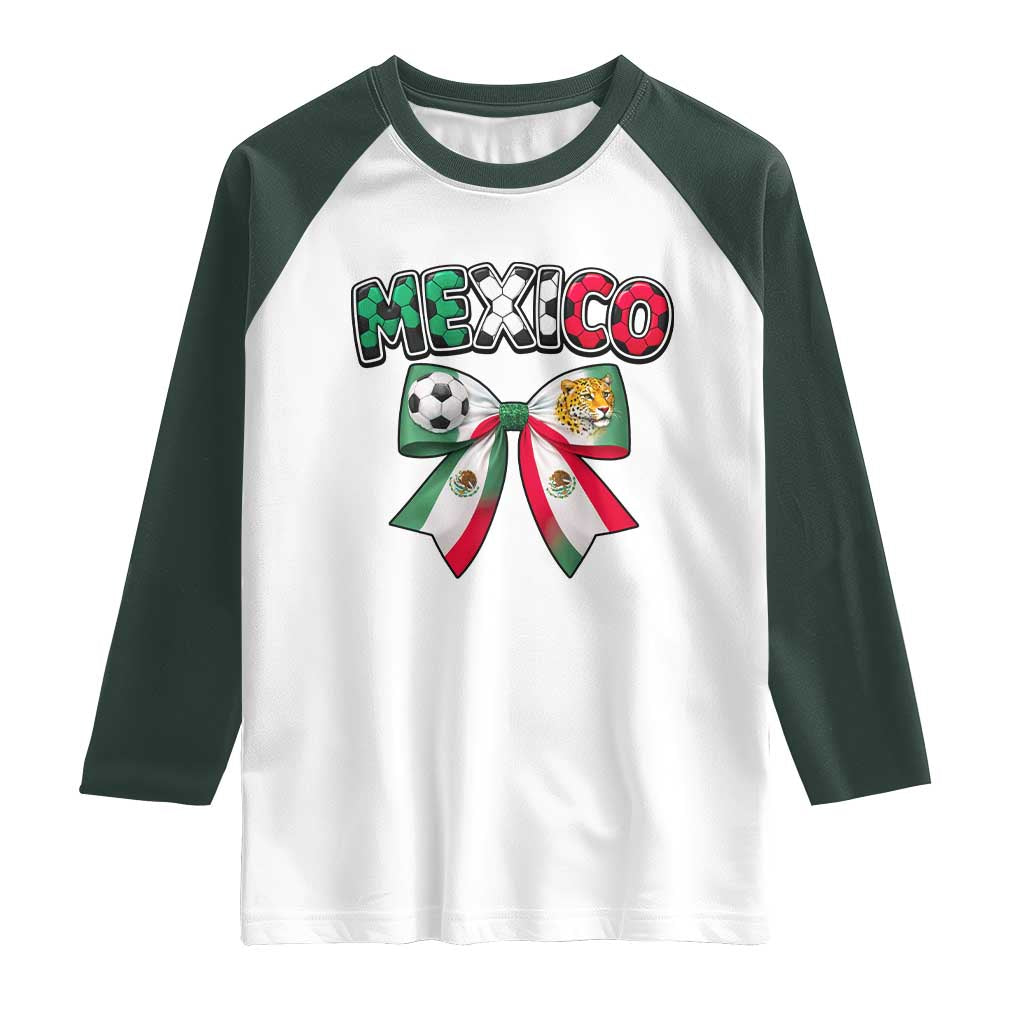Mexico National Soccer Lover Raglan Shirt Soccer Pride Fan Gift