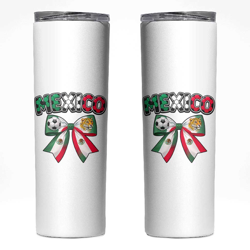 Mexico National Soccer Lover Skinny Tumbler Soccer Pride Fan Gift