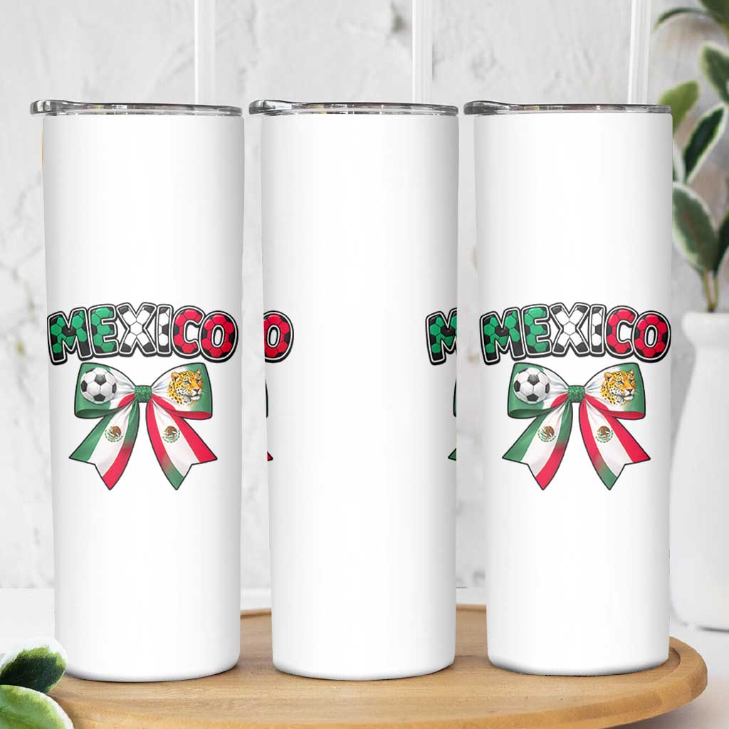 Mexico National Soccer Lover Skinny Tumbler Soccer Pride Fan Gift