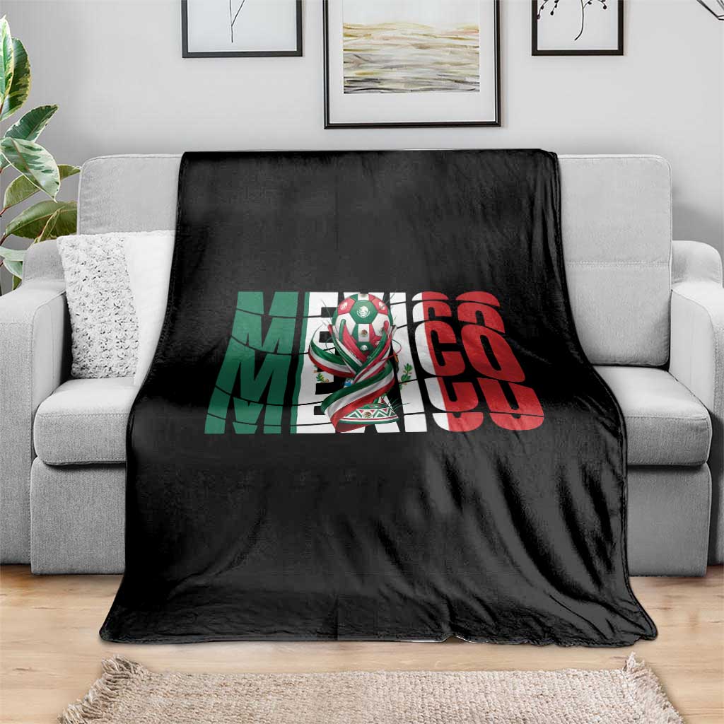 Mexico National Soccer Lover World Throw Blanket Football Fan Gift