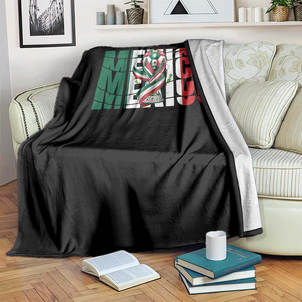 Mexico National Soccer Lover World Throw Blanket Football Fan Gift