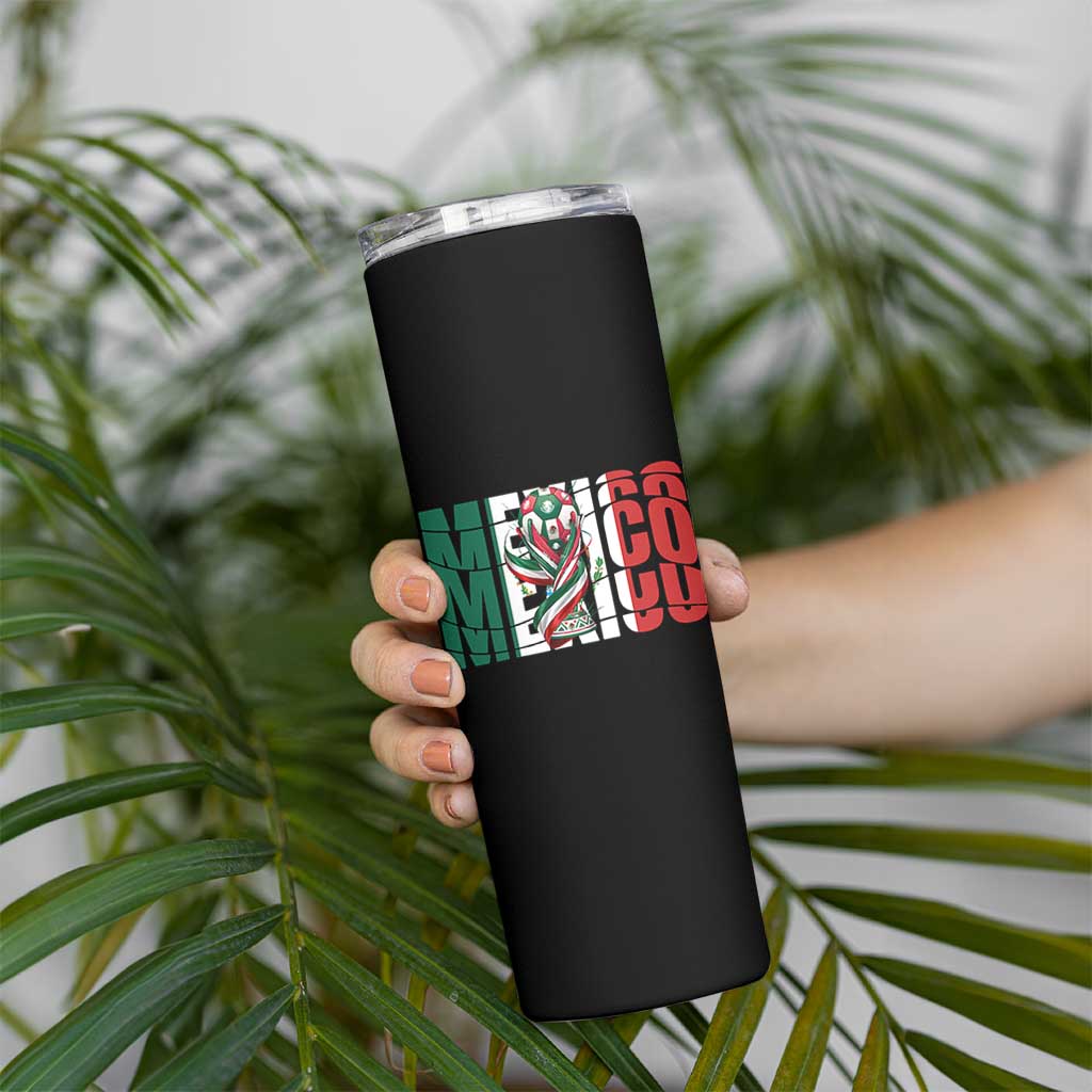 Mexico National Soccer Lover World Skinny Tumbler Football Fan Gift