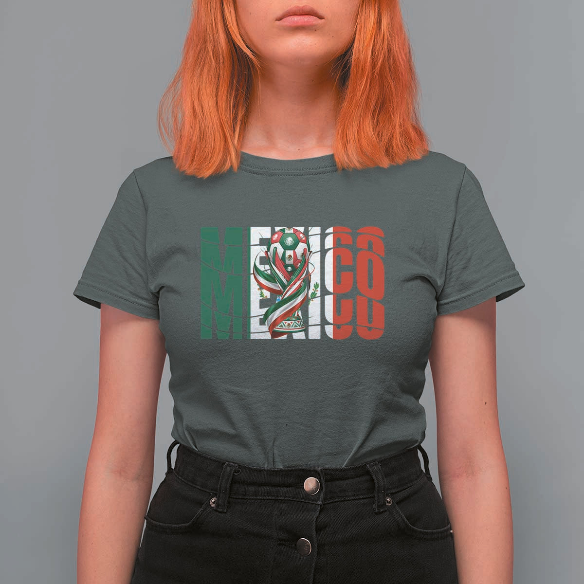 Mexico National Soccer Lover World T Shirt For Women Football Fan Gift
