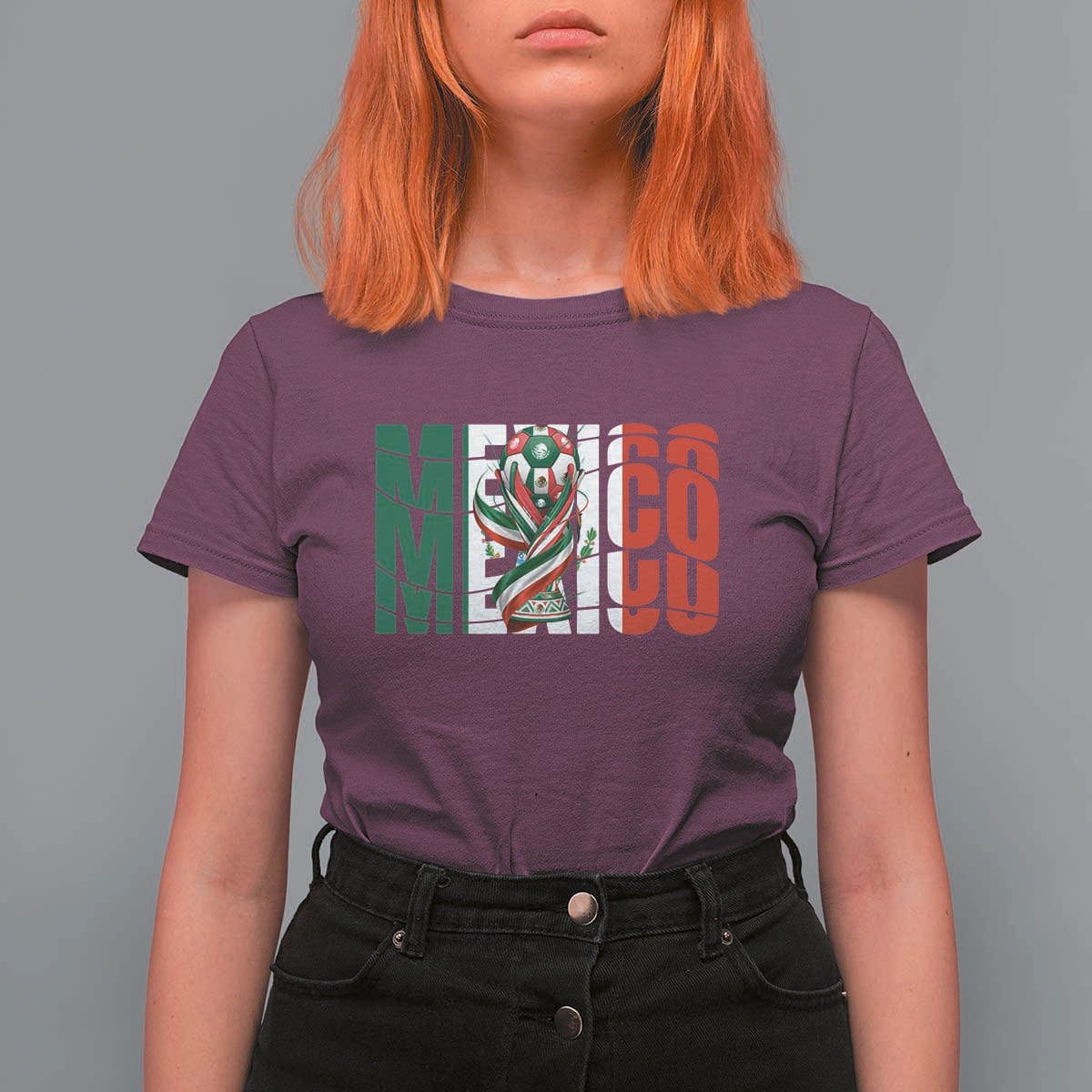 Mexico National Soccer Lover World T Shirt For Women Football Fan Gift