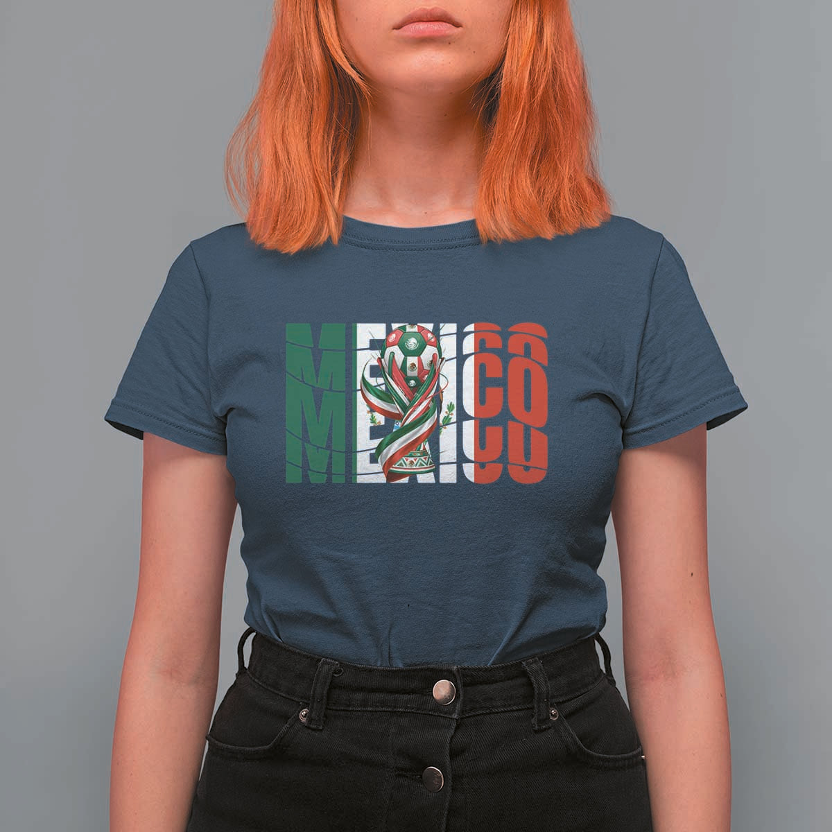 Mexico National Soccer Lover World T Shirt For Women Football Fan Gift