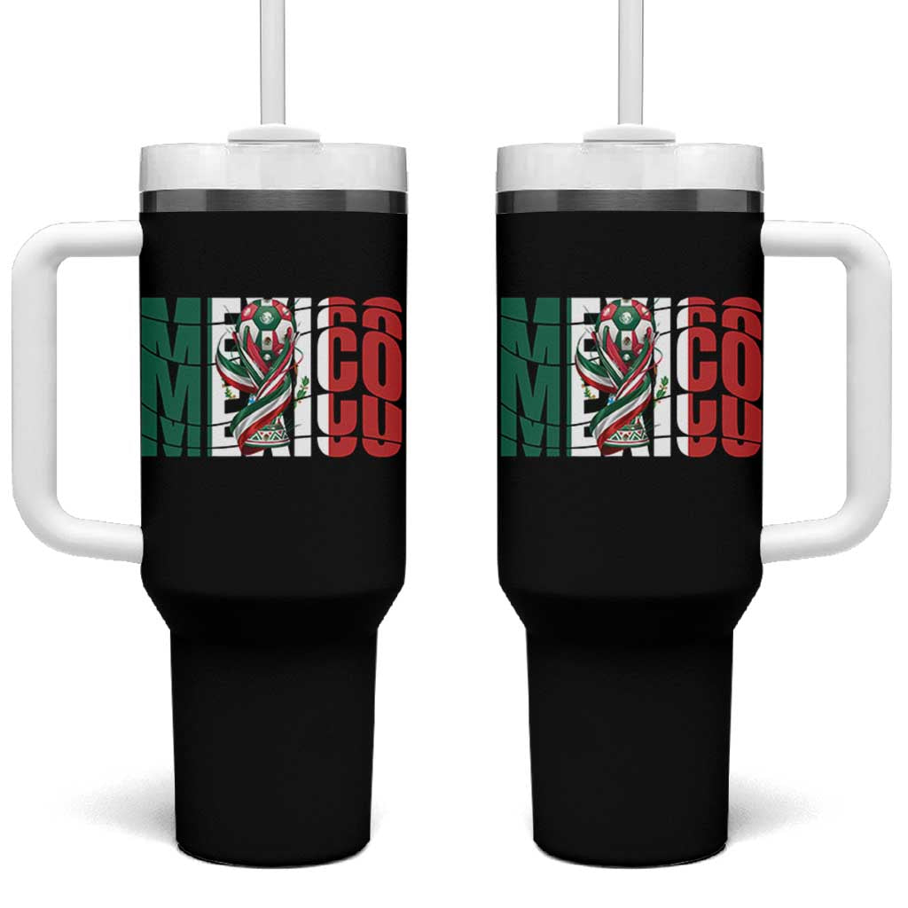 Mexico National Soccer Lover World Tumbler With Handle Football Fan Gift