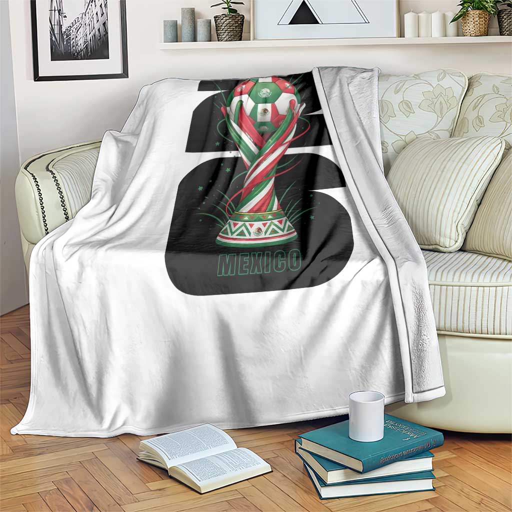Proud Mexico National Soccer Lover Fan Gift Throw Blanket