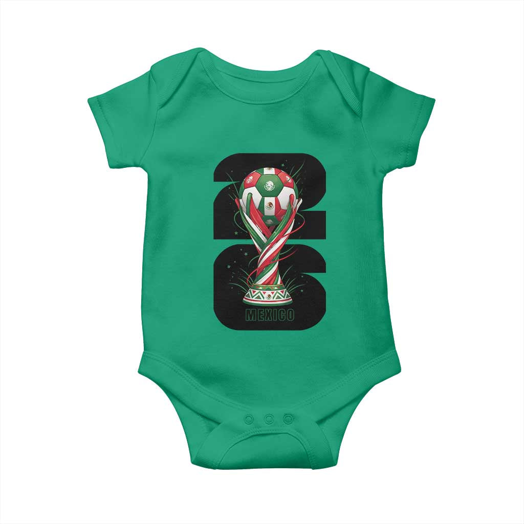 Proud Mexico National Soccer Lover Fan Gift Baby Onesie