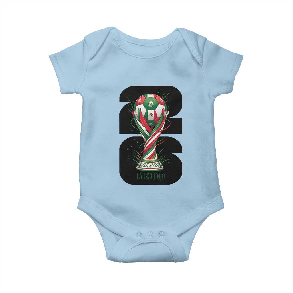 Proud Mexico National Soccer Lover Fan Gift Baby Onesie