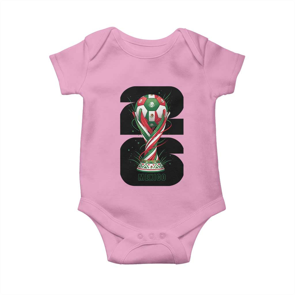 Proud Mexico National Soccer Lover Fan Gift Baby Onesie