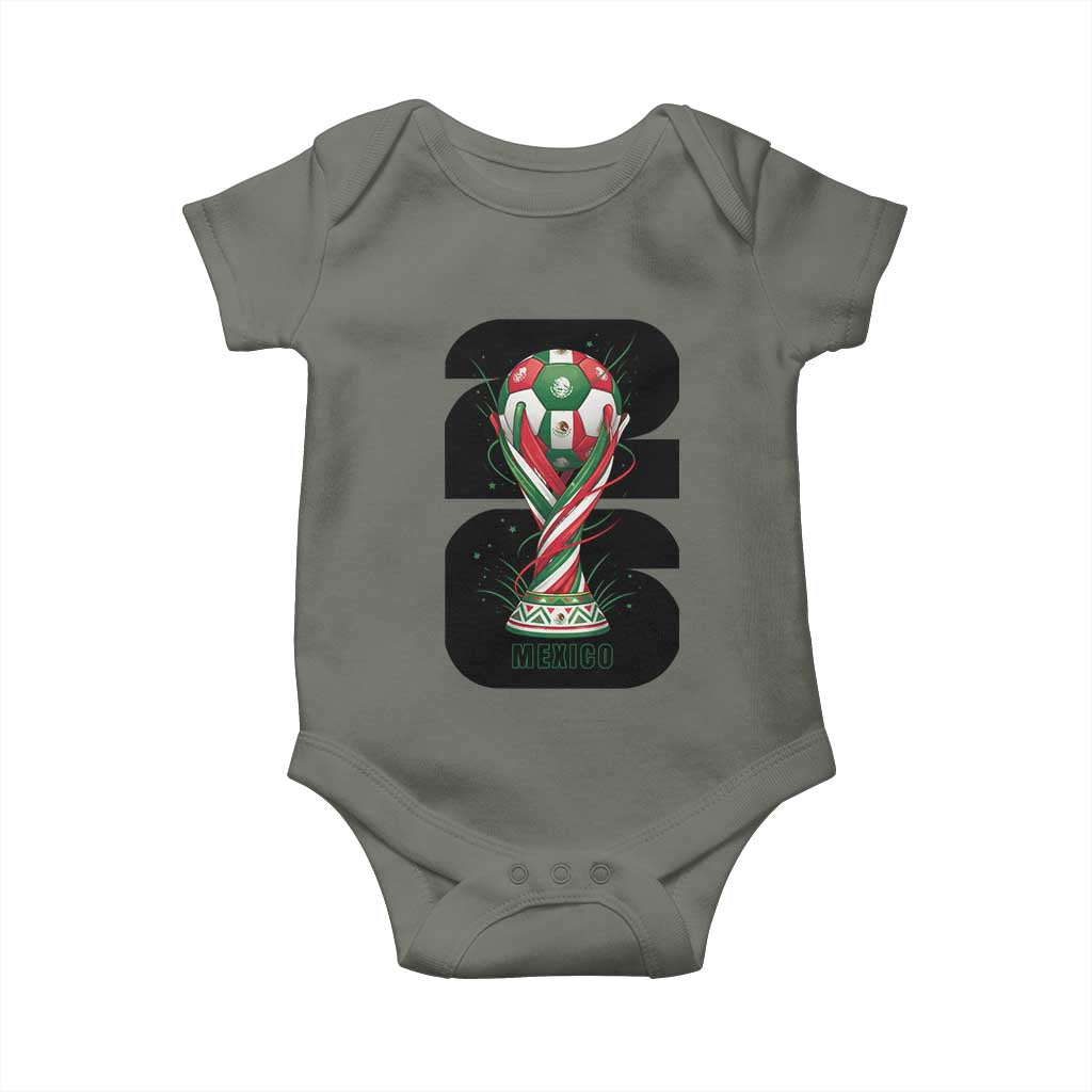 Proud Mexico National Soccer Lover Fan Gift Baby Onesie