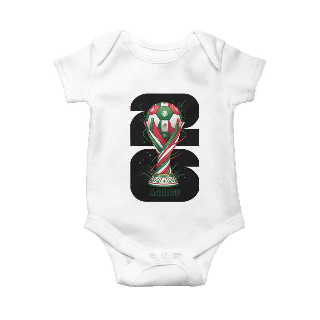 Proud Mexico National Soccer Lover Fan Gift Baby Onesie
