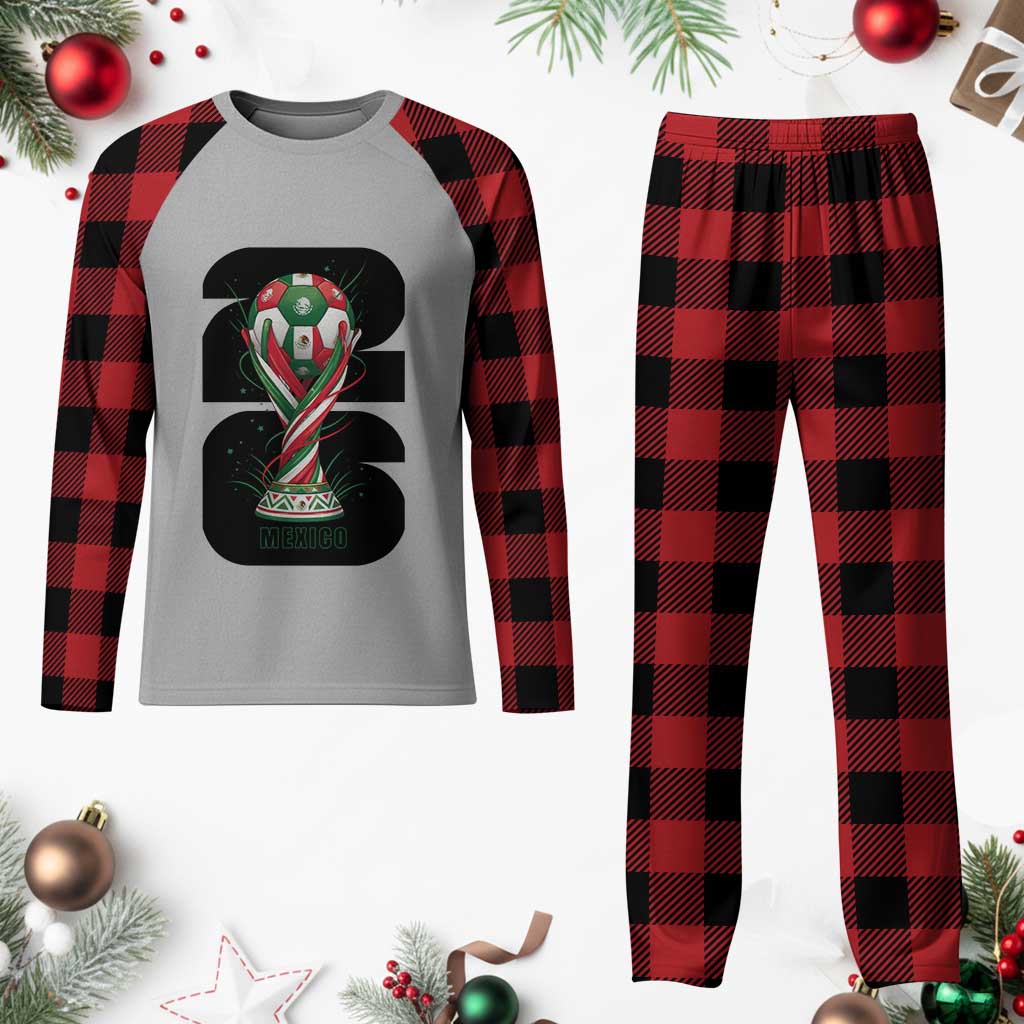 Proud Mexico National Soccer Lover Fan Gift Plaid Pajama Set