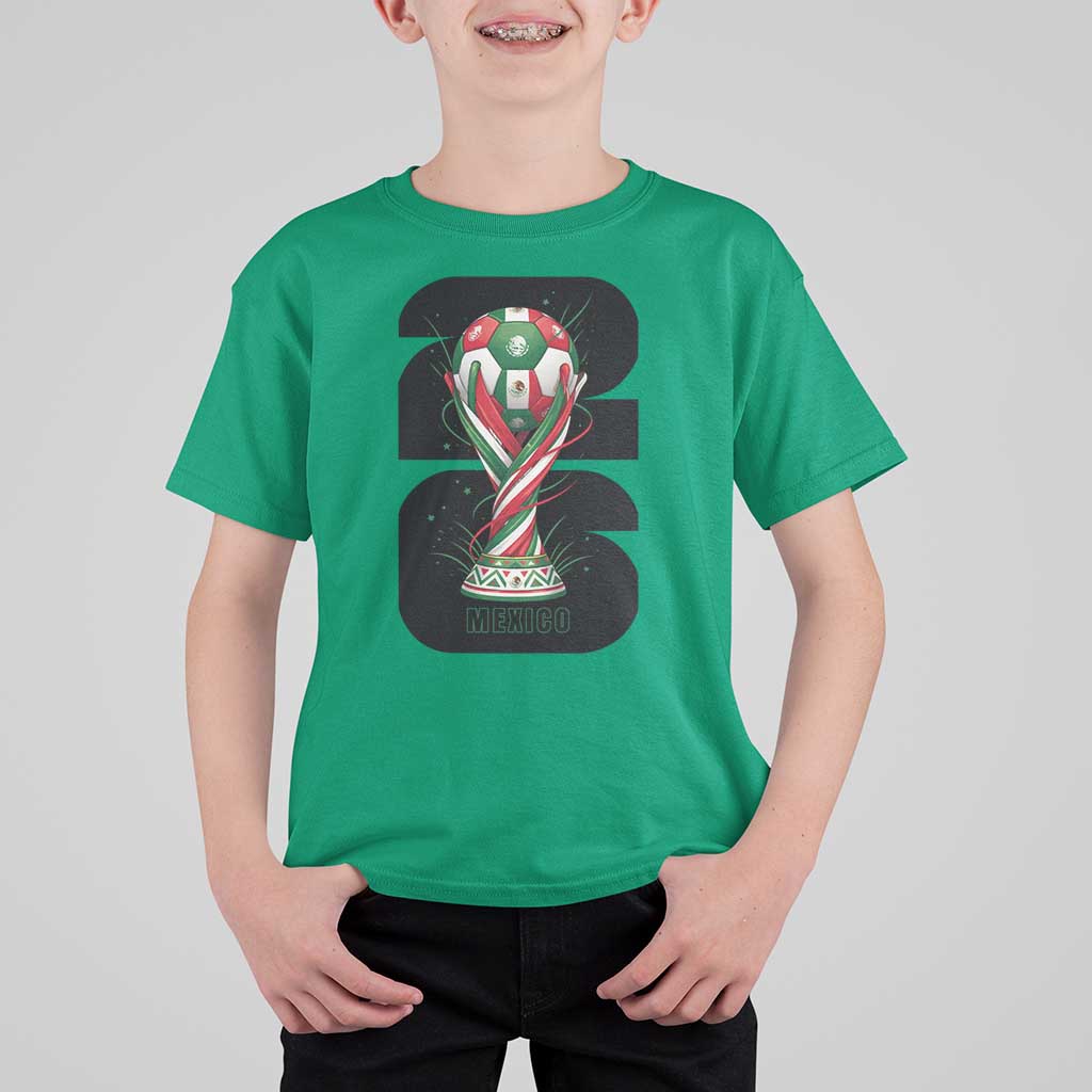 Proud Mexico National Soccer Lover Fan Gift T Shirt For Kid