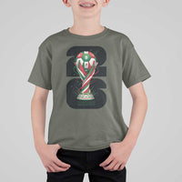 Proud Mexico National Soccer Lover Fan Gift T Shirt For Kid