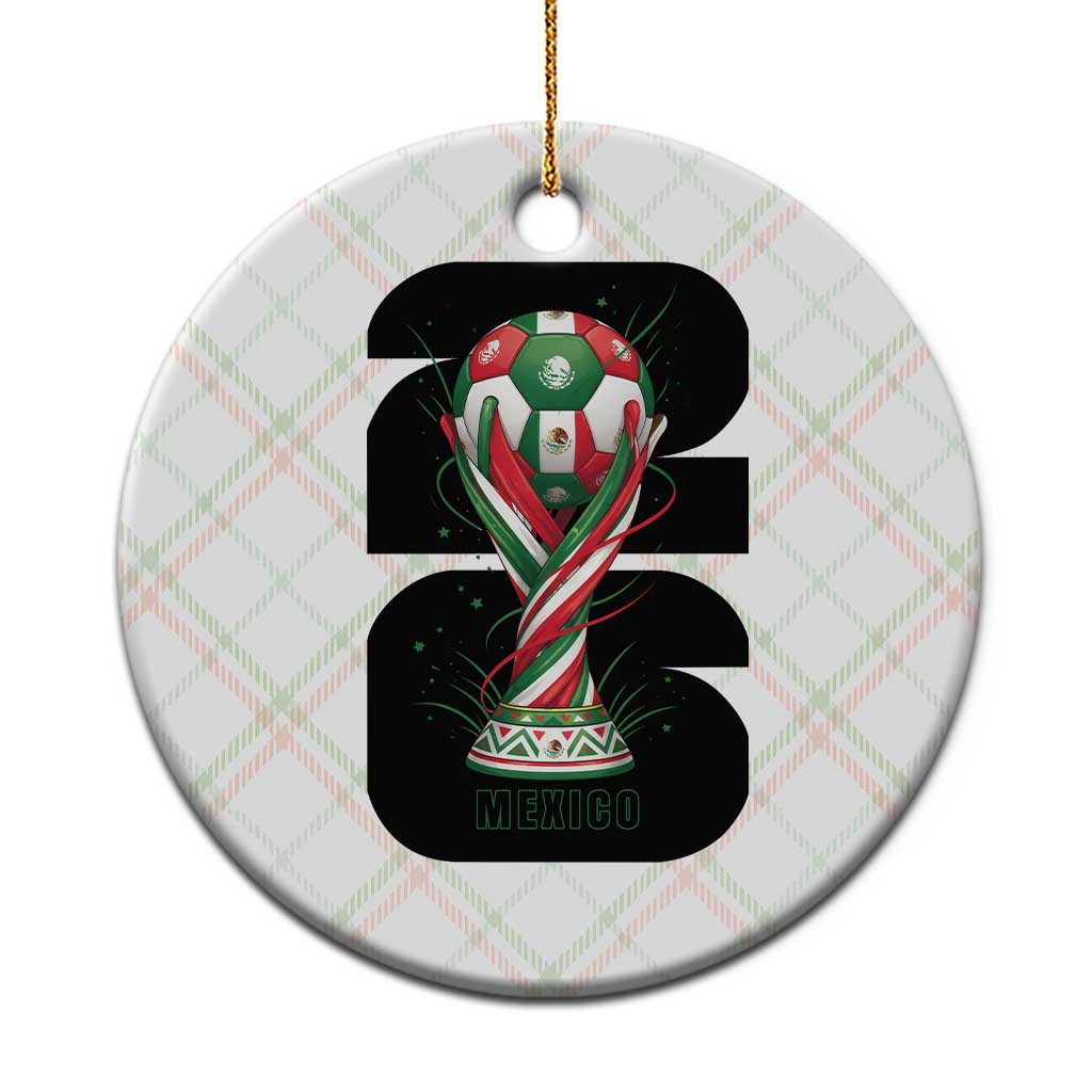 Proud Mexico National Soccer Lover Fan Gift Ceramic Ornament