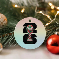Proud Mexico National Soccer Lover Fan Gift Ceramic Ornament