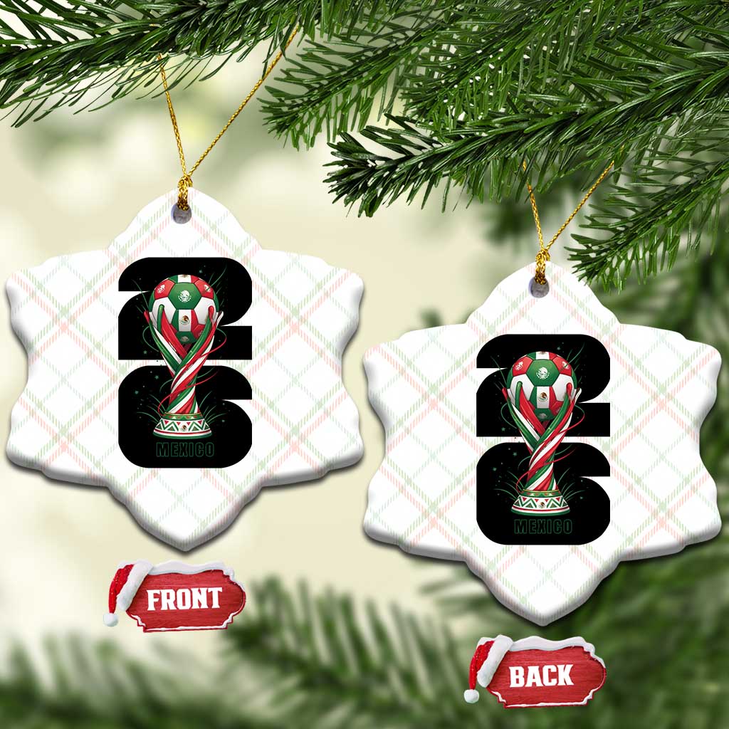Proud Mexico National Soccer Lover Fan Gift Ceramic Ornament