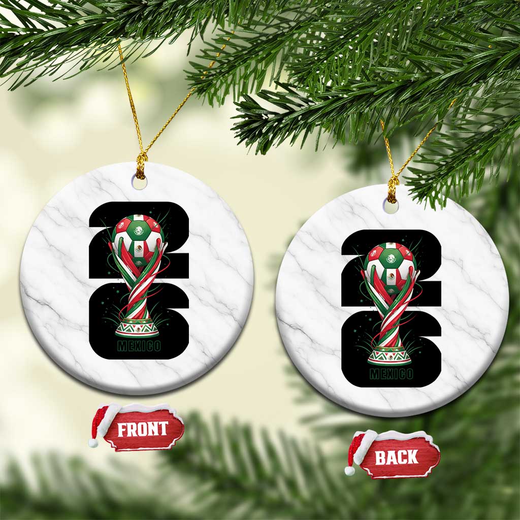 Proud Mexico National Soccer Lover Fan Gift Ceramic Ornament