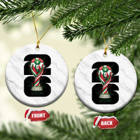 Proud Mexico National Soccer Lover Fan Gift Ceramic Ornament