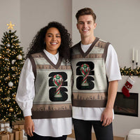 Proud Mexico National Soccer Lover Fan Gift V-Neck Knit Sweater Vest