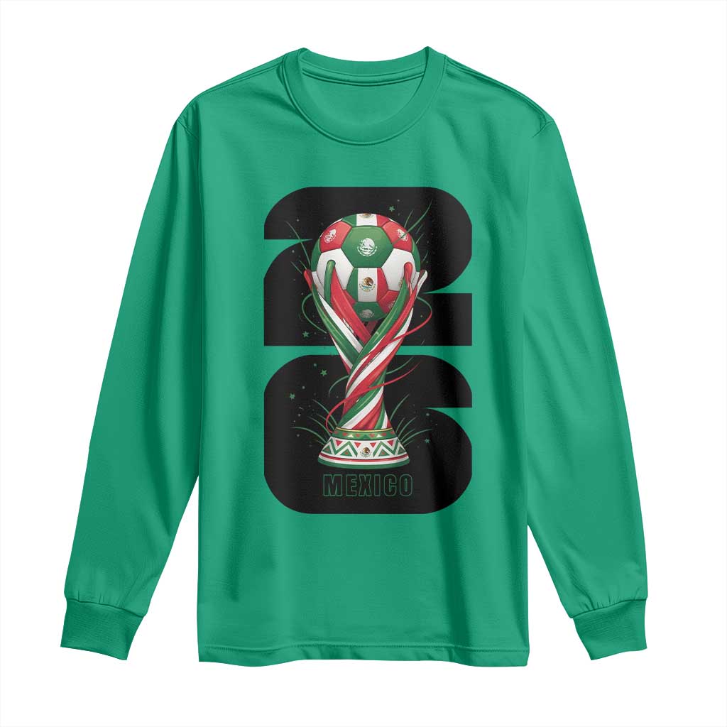Proud Mexico National Soccer Lover Fan Gift Long Sleeve Shirt