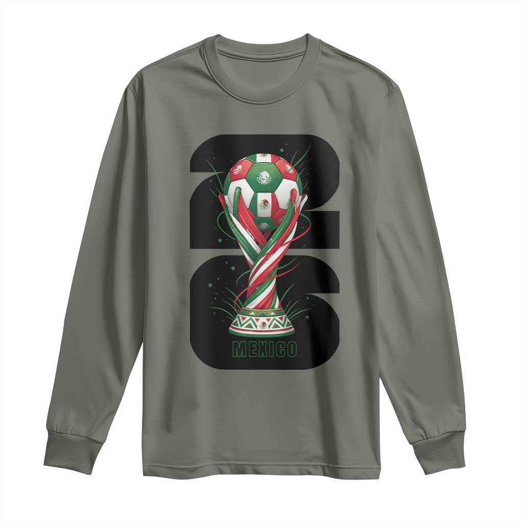 Proud Mexico National Soccer Lover Fan Gift Long Sleeve Shirt