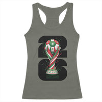 Proud Mexico National Soccer Lover Fan Gift Racerback Tank Top
