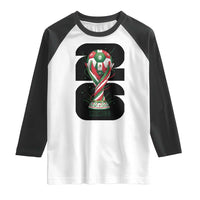 Proud Mexico National Soccer Lover Fan Gift Raglan Shirt