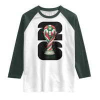 Proud Mexico National Soccer Lover Fan Gift Raglan Shirt