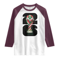 Proud Mexico National Soccer Lover Fan Gift Raglan Shirt