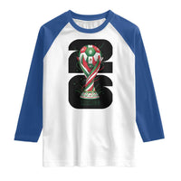 Proud Mexico National Soccer Lover Fan Gift Raglan Shirt