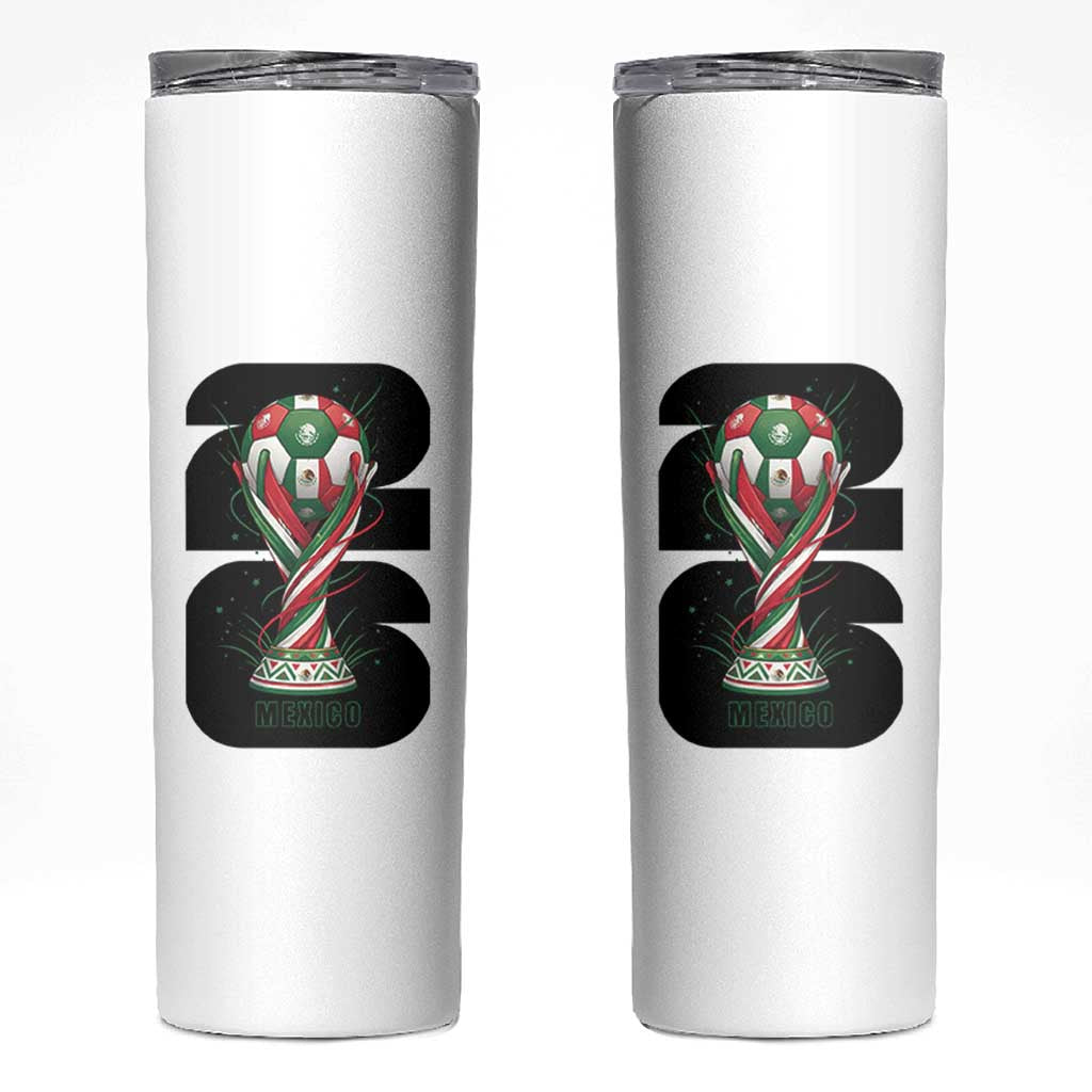 Proud Mexico National Soccer Lover Fan Gift Skinny Tumbler