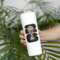 Proud Mexico National Soccer Lover Fan Gift Skinny Tumbler