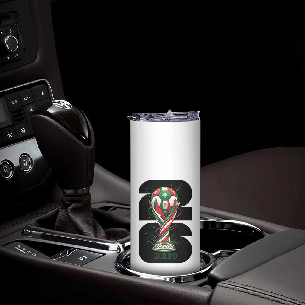 Proud Mexico National Soccer Lover Fan Gift Skinny Tumbler