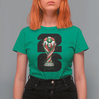 Proud Mexico National Soccer Lover Fan Gift T Shirt For Women