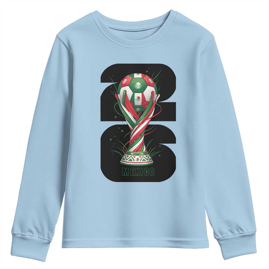 Proud Mexico National Soccer Lover Fan Gift Youth Sweatshirt