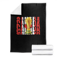 Proud Canada National Soccer Lover Fan Gift Throw Blanket