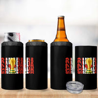 Proud Canada National Soccer Lover Fan Gift 4 in 1 Can Cooler Tumbler