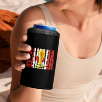 Proud Canada National Soccer Lover Fan Gift 4 in 1 Can Cooler Tumbler