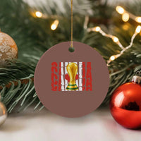 Proud Canada National Soccer Lover Fan Gift Ceramic Ornament