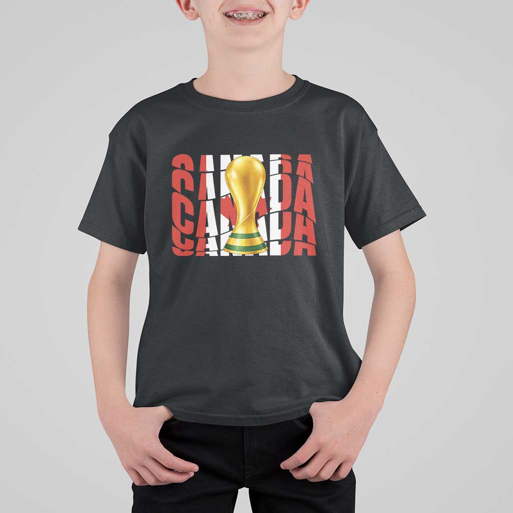 Proud Canada National Soccer Lover Fan Gift T Shirt For Kid