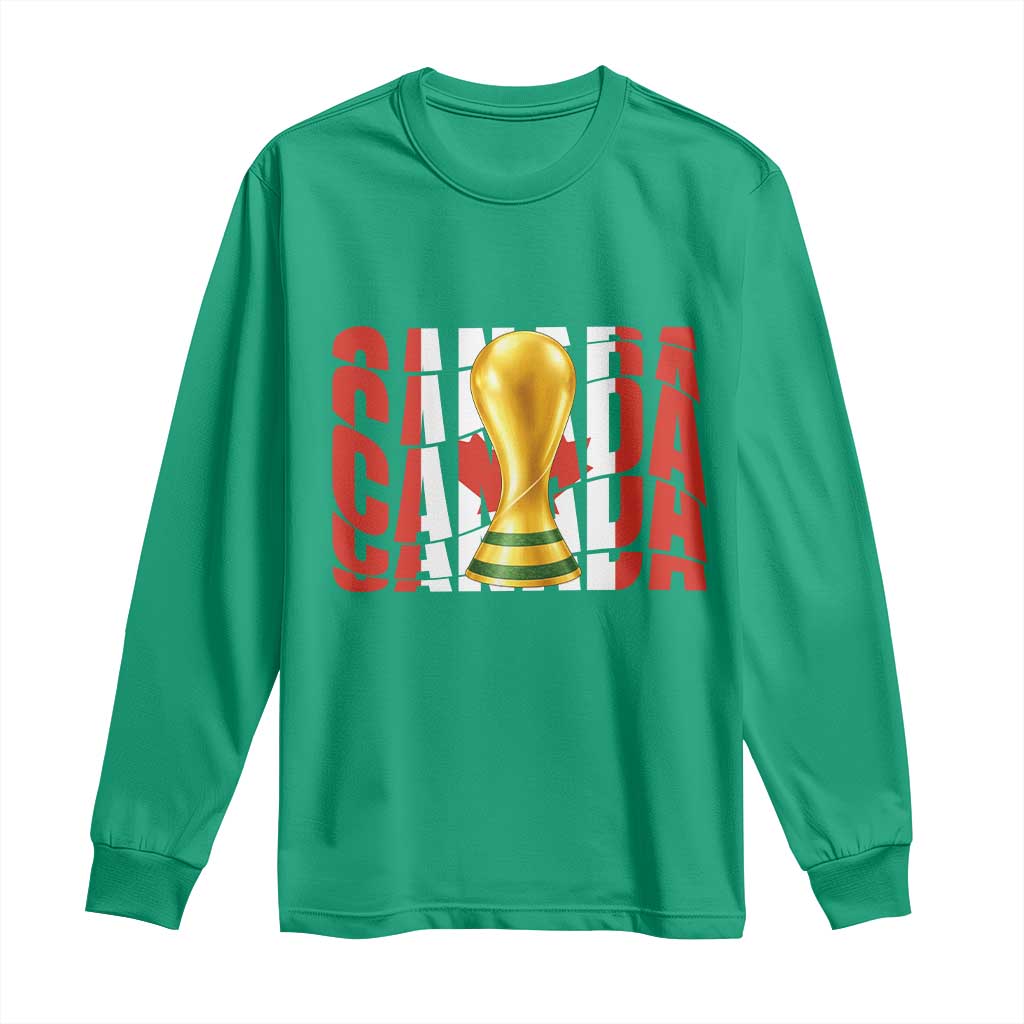 Proud Canada National Soccer Lover Fan Gift Long Sleeve Shirt