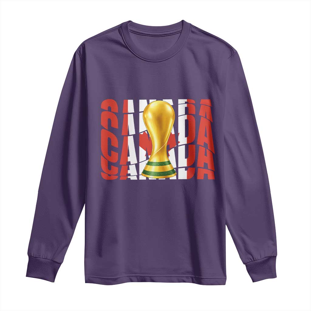 Proud Canada National Soccer Lover Fan Gift Long Sleeve Shirt