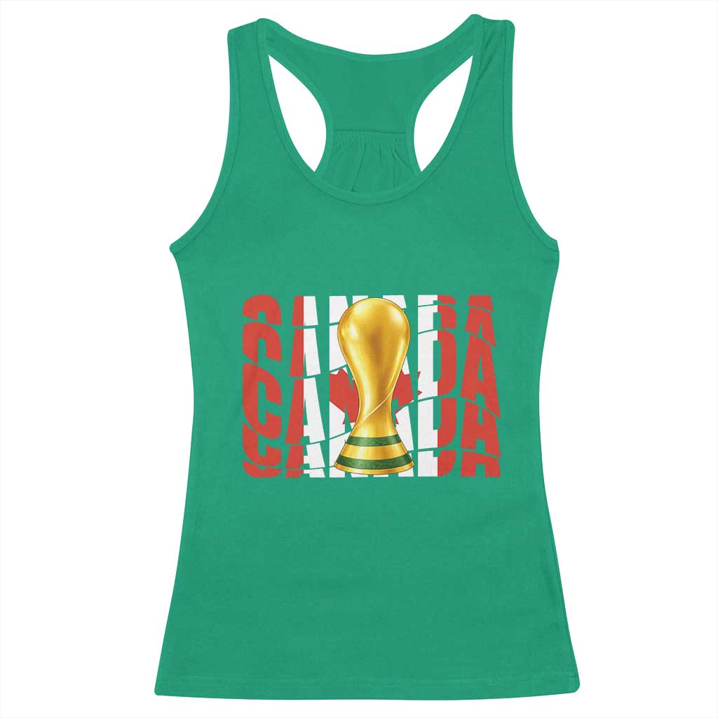 Proud Canada National Soccer Lover Fan Gift Racerback Tank Top