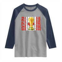 Proud Canada National Soccer Lover Fan Gift Raglan Shirt