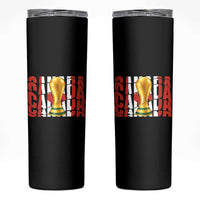 Proud Canada National Soccer Lover Fan Gift Skinny Tumbler
