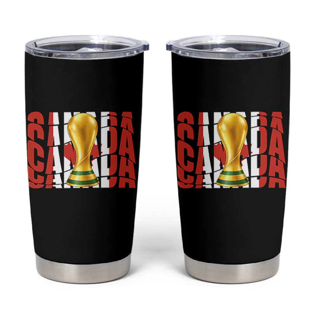Proud Canada National Soccer Lover Fan Gift Tumbler Cup