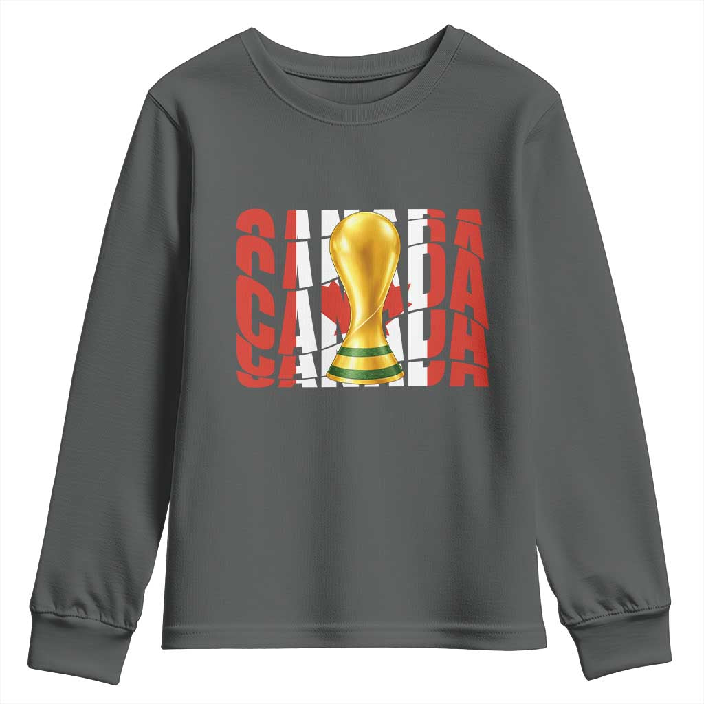Proud Canada National Soccer Lover Fan Gift Youth Sweatshirt