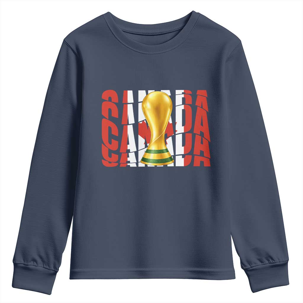 Proud Canada National Soccer Lover Fan Gift Youth Sweatshirt